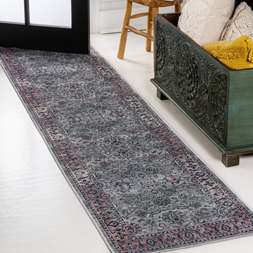 Victoria Ornate Persian All-over Washable Area Rug